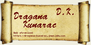 Dragana Kunarac vizit kartica
